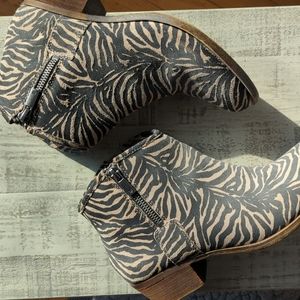 Lucky Brand Zebra Booties